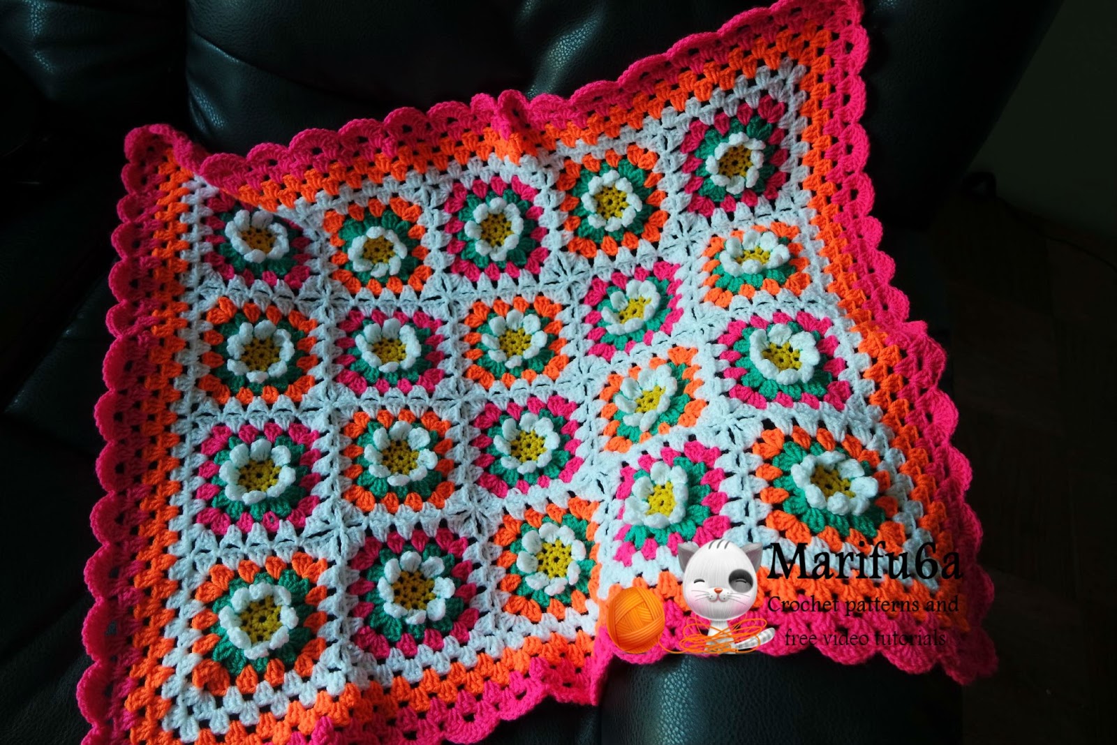 Free crochet patterns and video tutorials Crochet pattern “Flower