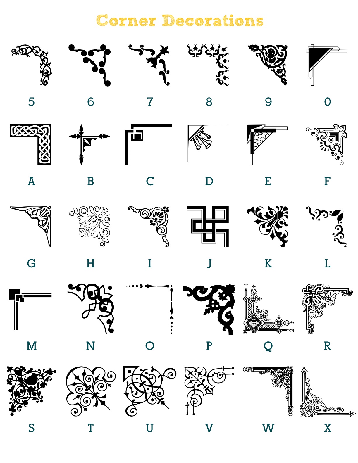 Darling Girl Paper Flourish Options