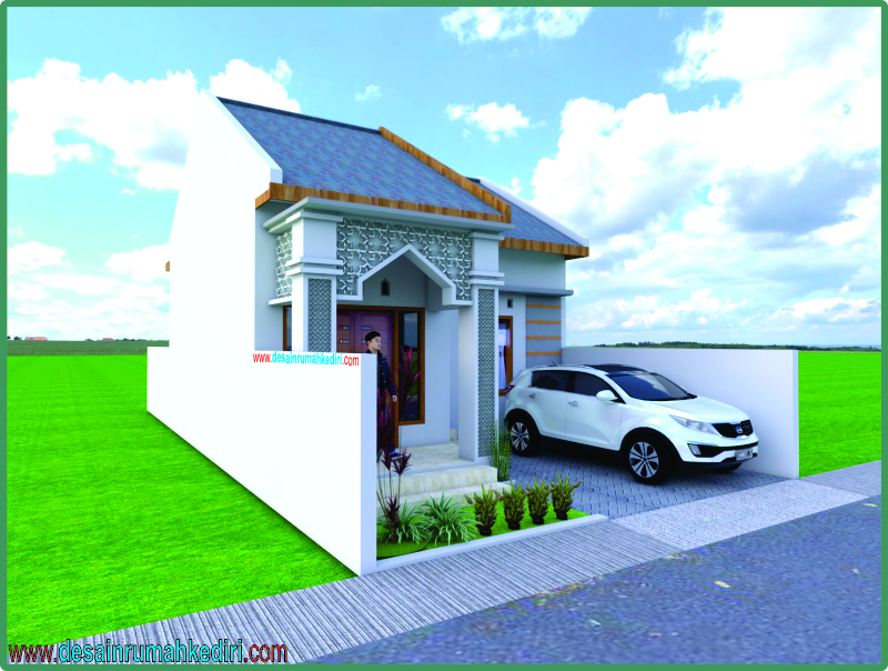 LT1 39 Desain Rumah Minimalis Islami  1 Lantai Bpk 