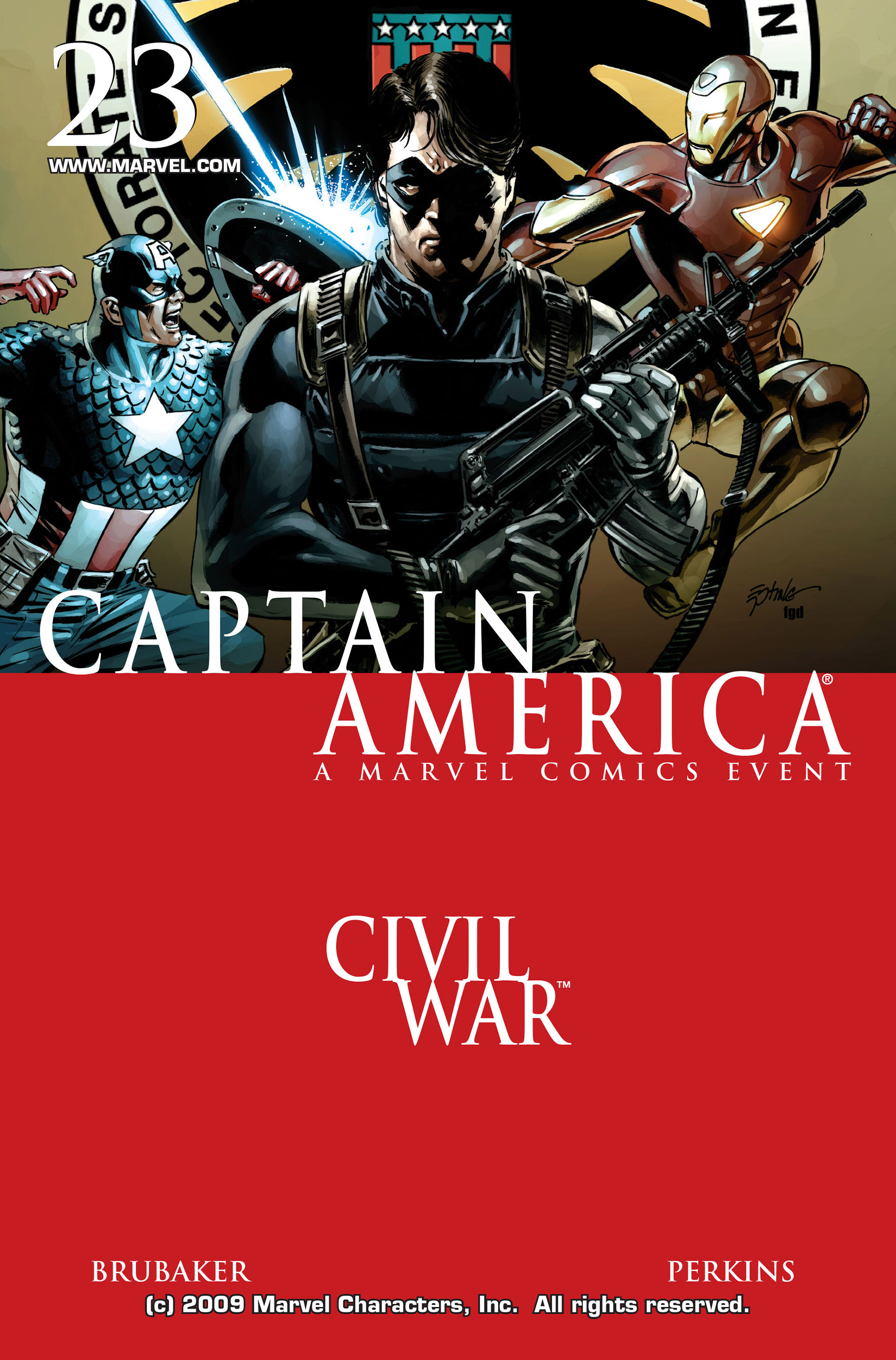 Read online Captain America (2005) comic -  Issue #23 - 1