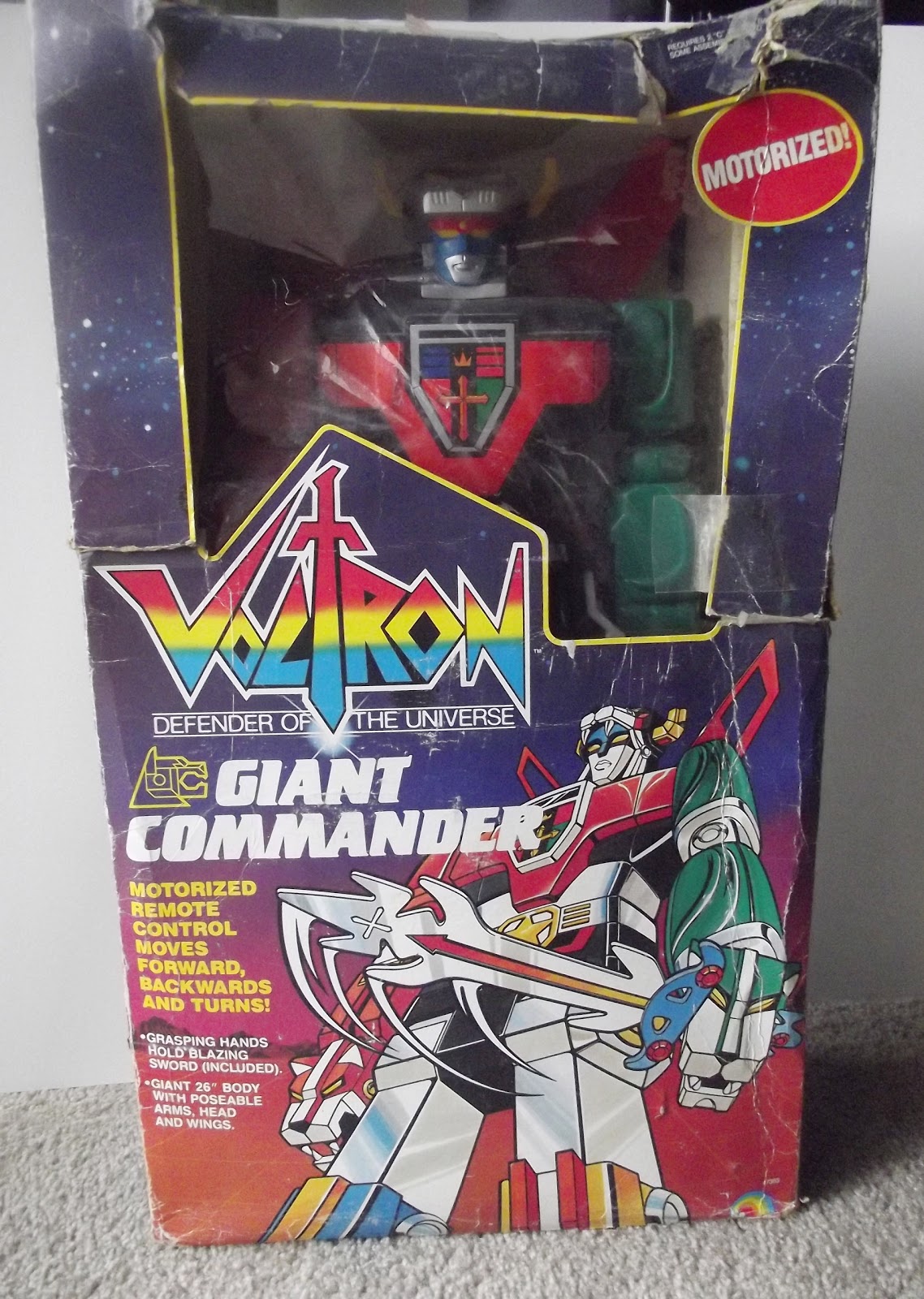 Voltron (GoLion) - LJN - Giant Commander - Robot 60cm type Popy Jumbo Machineder motorisé (loose