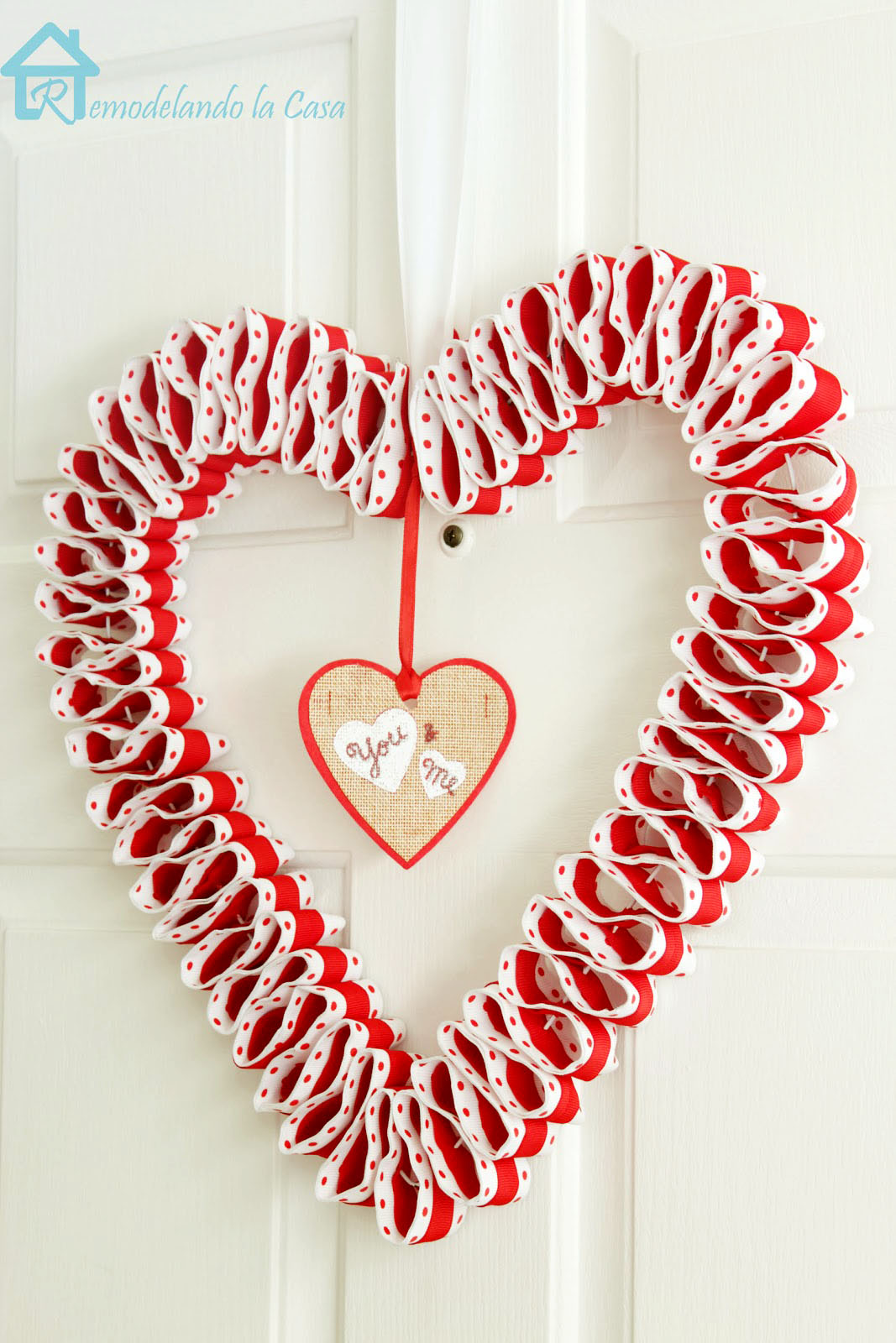 Valentine ribbons, Heart ribbons