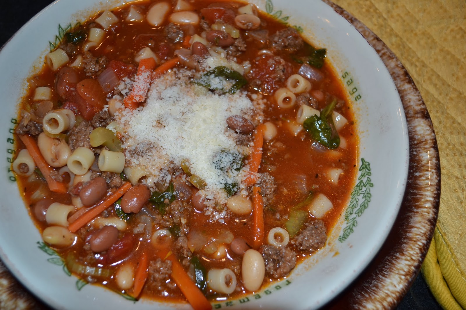 Southern Accents Pasta è Fagioli Zuppa (Soup)