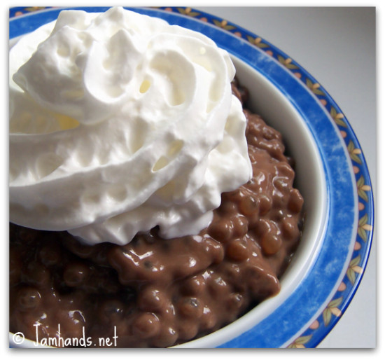 Chocolate Tapioca Pudding