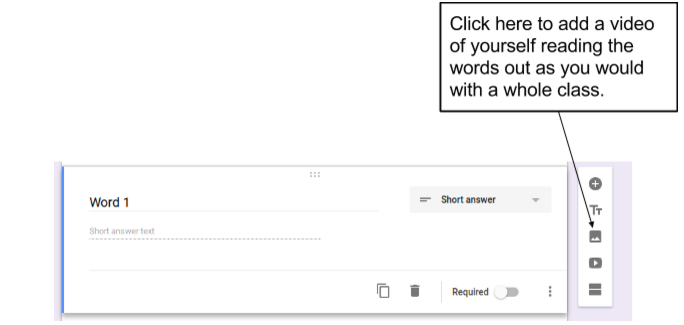c h a n g e it up using google forms for spelling tests edtechteam words with form