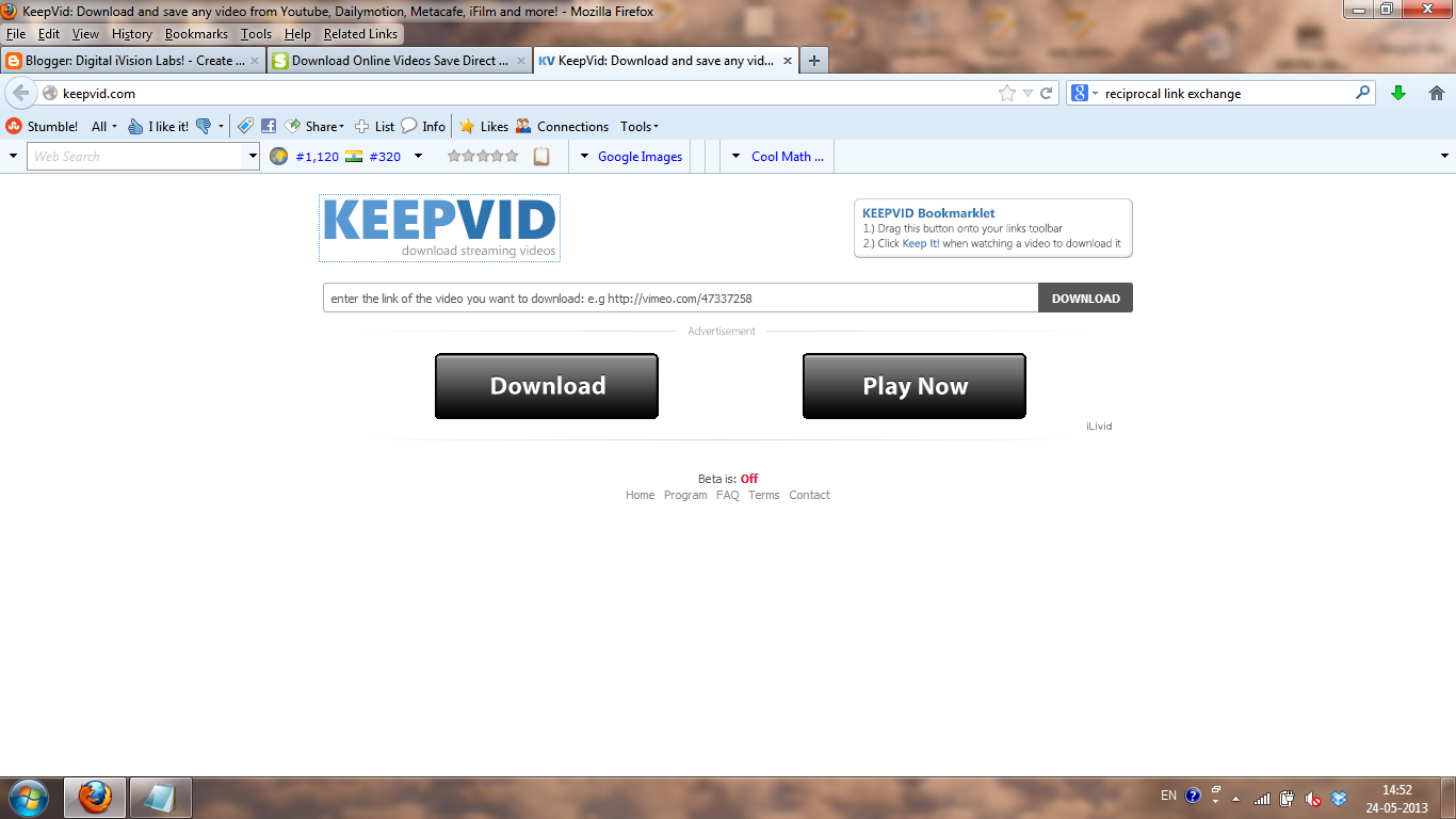 Keepvid.com Screenshot