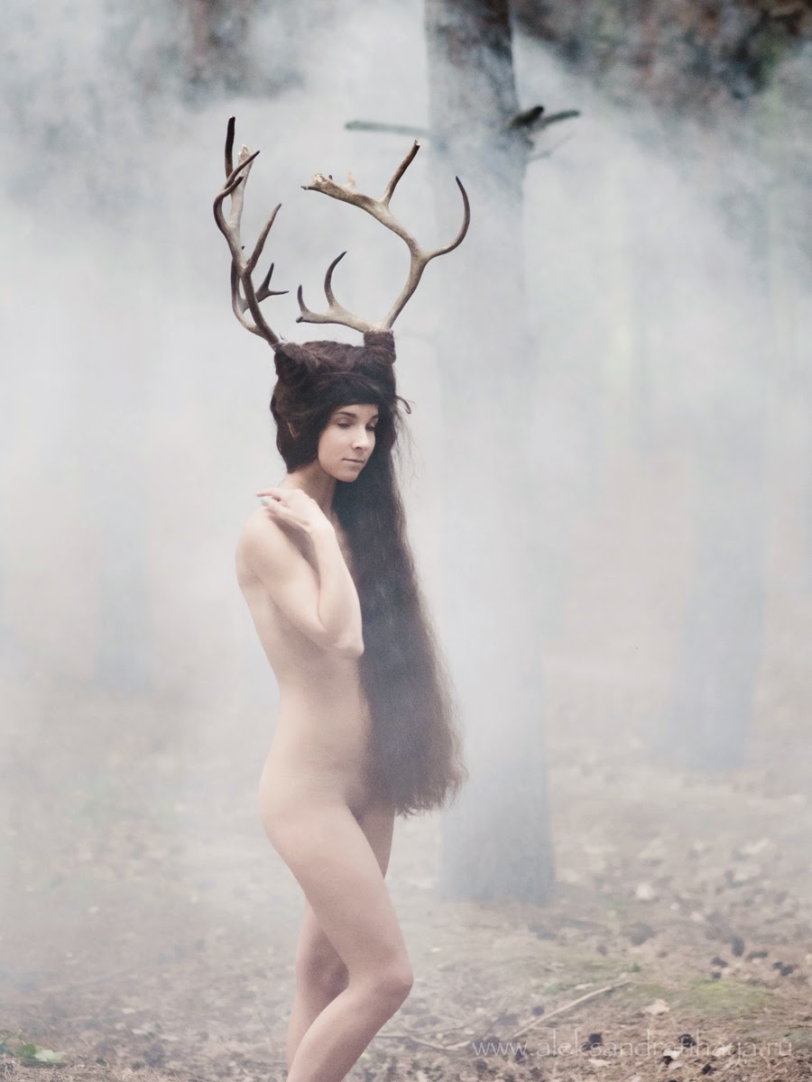 Deer hunting nude