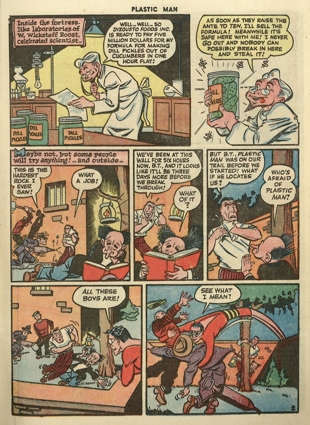 Read online Plastic Man (1943) comic -  Issue #3 - 17