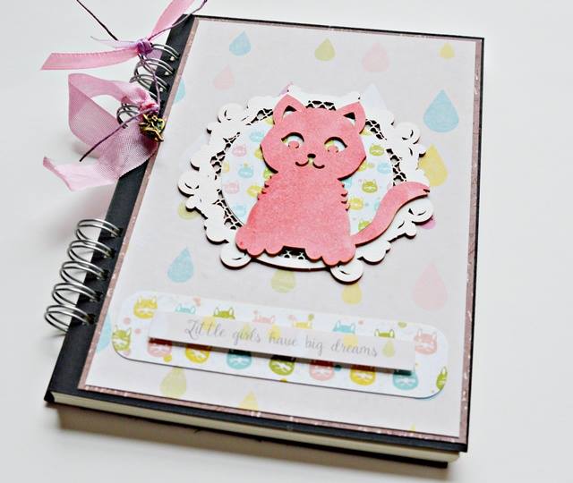 notes notes ozdobiony papierami do scrapbookingu