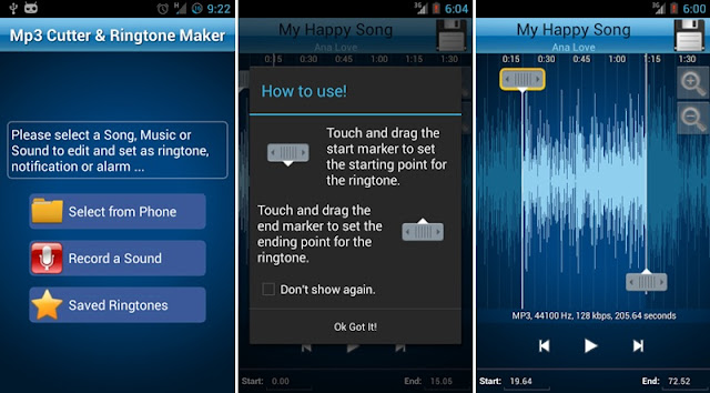 Aplikasi Pemotong MP3 Android