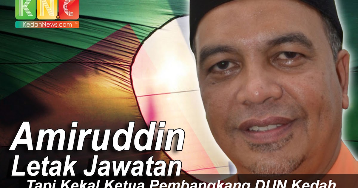 Datuk Amiruddin Hamzah letak jawatan YDP PAS Kuala Kedah 