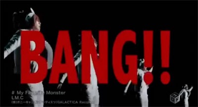 "BANG!!" in large red letters while multiple Mayas dance.