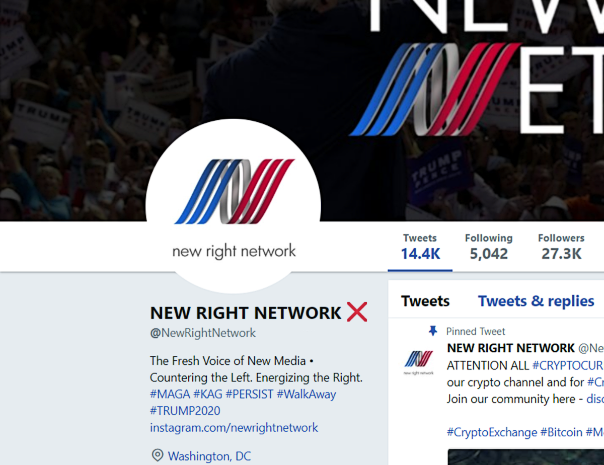 New Right Network Twitter GFD shadowban