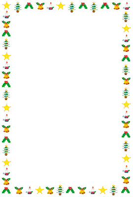 クリスマスカードのテンプレート「ツリーと飾り」縦