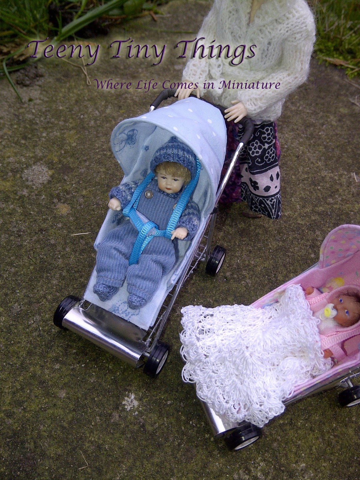 Teeny Tiny Things Prams Prams Prams 1/12th scale miniature dolls