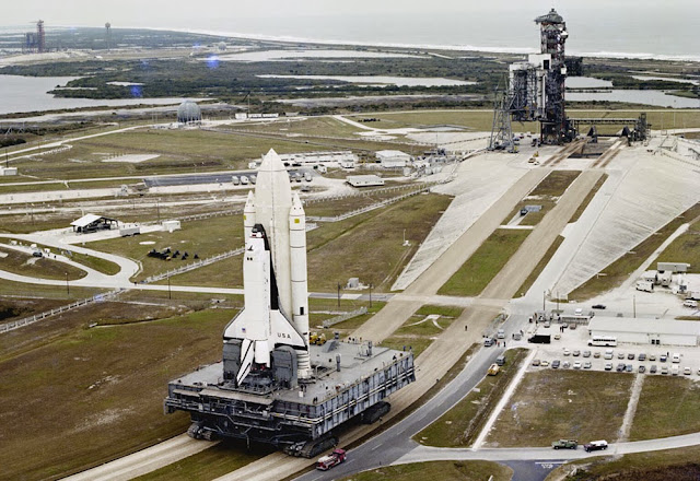 NASA Crawler Transporter, transporte da nave Columbia