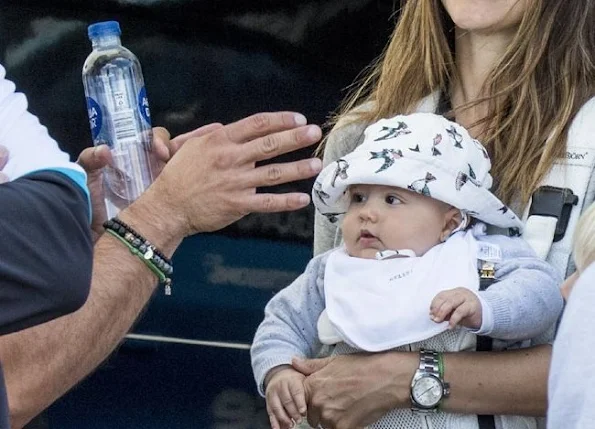 Prince Carl Philip, Princess Sofia Hellqvist and Prince Alexander of Sweden at Touring Car Championship in Karlskoga. Sofia Hellqvist Style