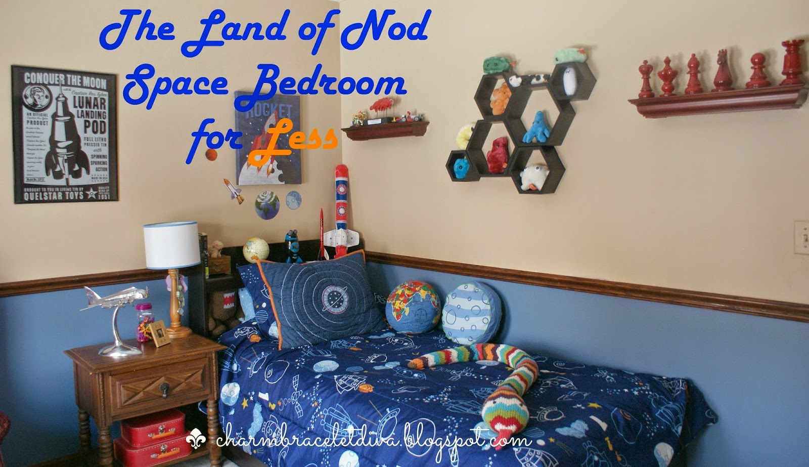 How to create a Land of Nod boy's space-themed bedroom on a budget