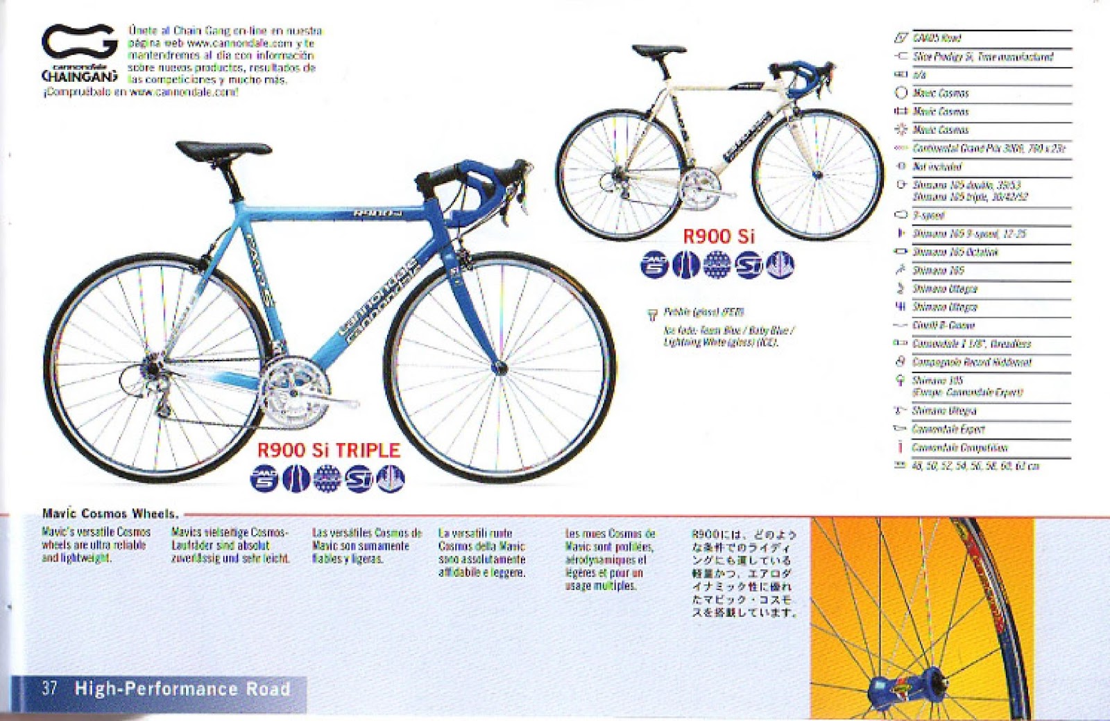 CATALOGUES CANNONDALE CANNONDALE 2002
