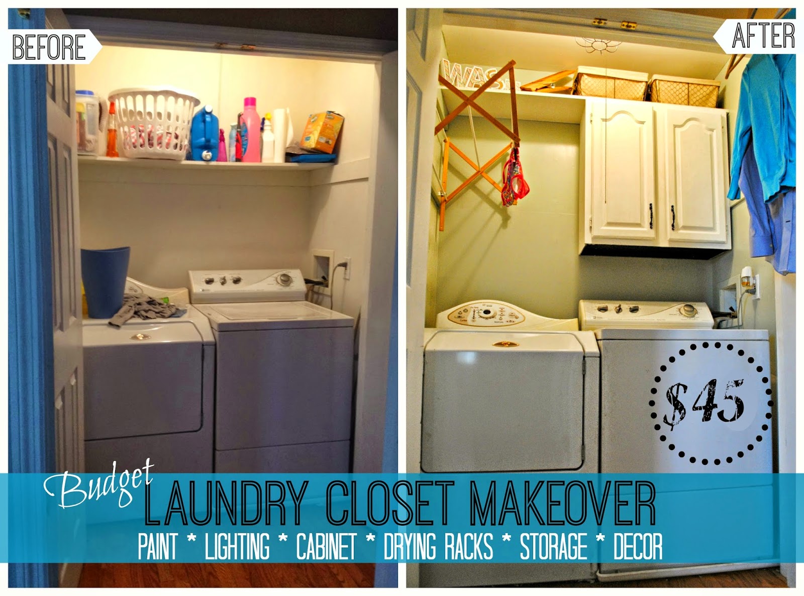 Two It Yourself: $45 Laundry Closet Makeover REVEAL (Before and After)
