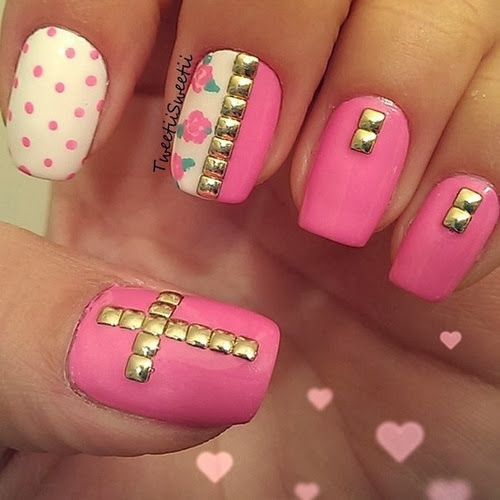 Nail Art with Rhinestones 2014 | Fashionate Trends