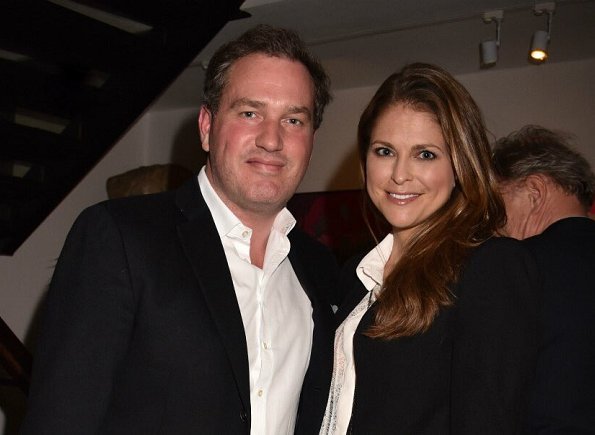 Princess Madeleine of Sweden and Christopher O'Neill attended a charity event at the San Lorenzo in London