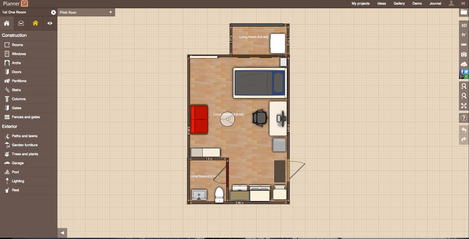 Virtual furniture placement (가상 가구 배치)