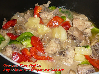 Pininyahang Manok with Gata - Cooking Procedure