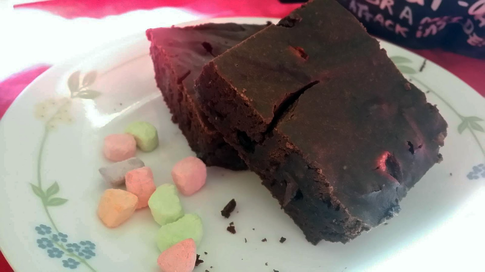 Loaded brownies with monk fruit sweetener and coffee flour Hippie