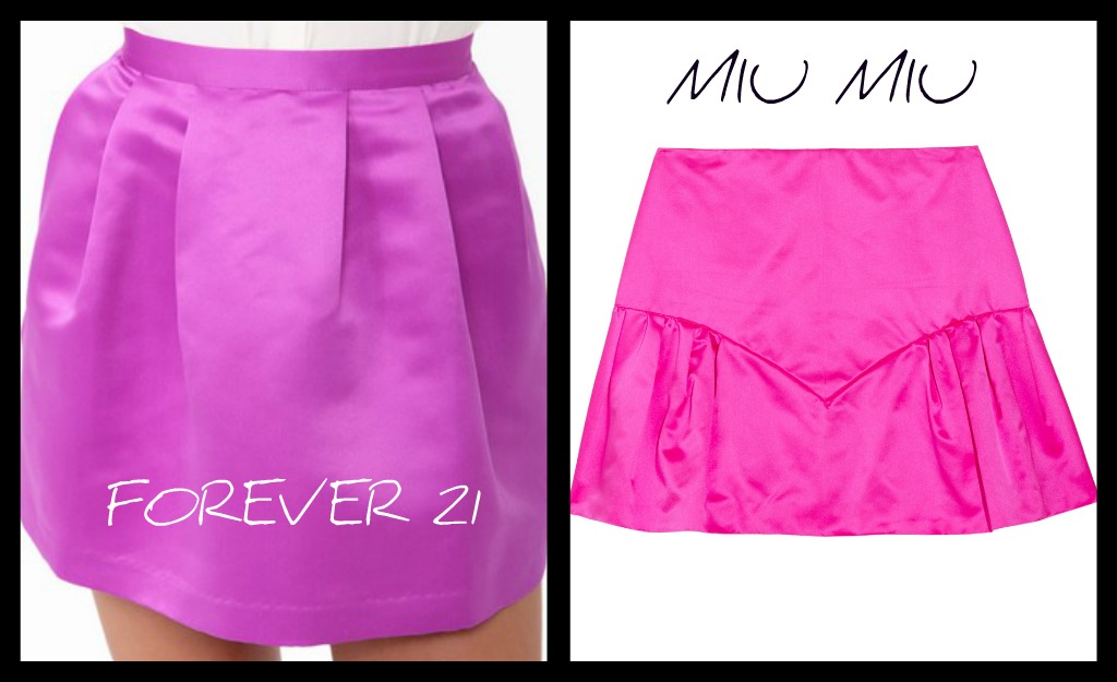 Four Seasons Chic : Get The Look For Less: Miu Miu Vs. Forever21