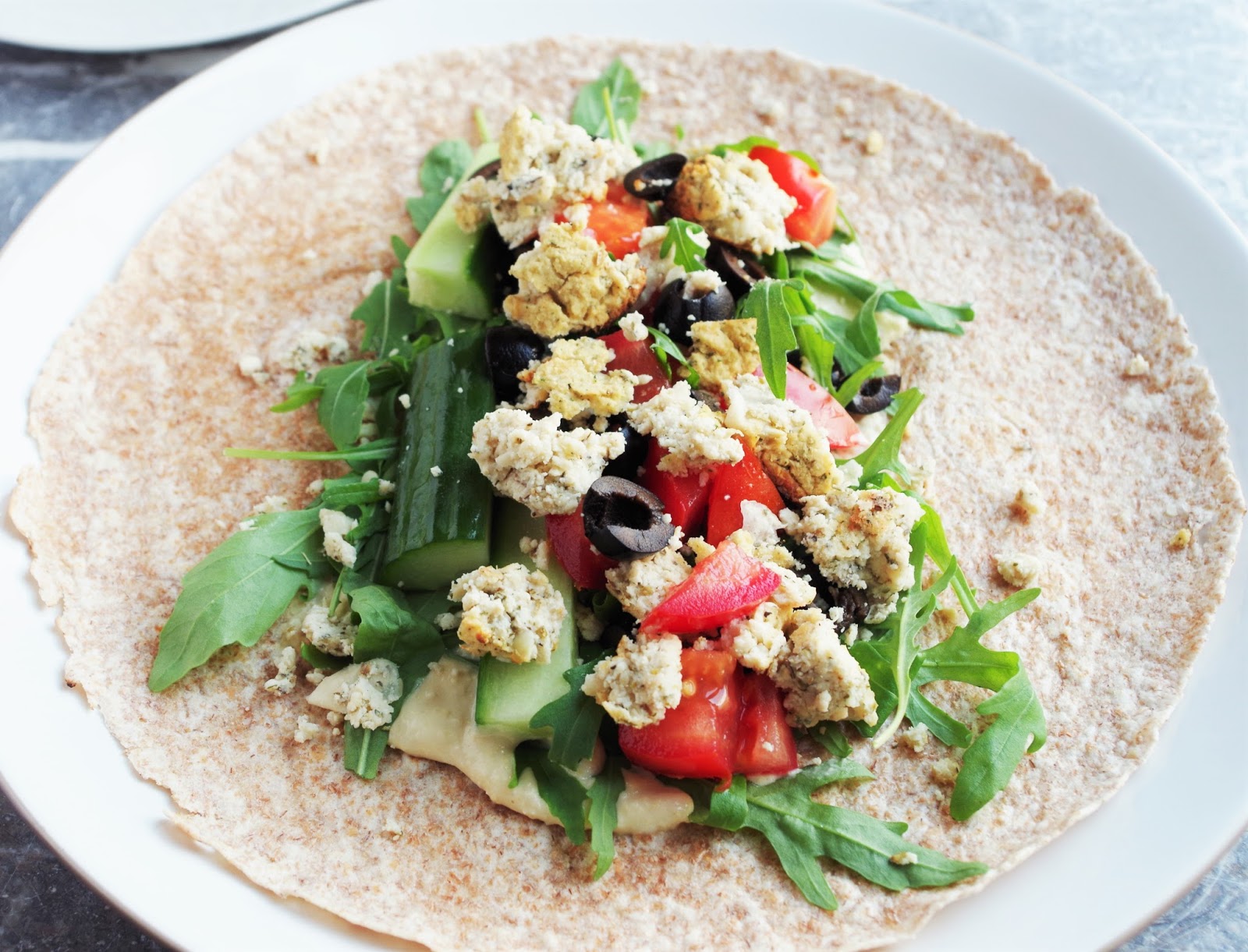 Herby Vegan Feta Wraps Euphoric Vegan