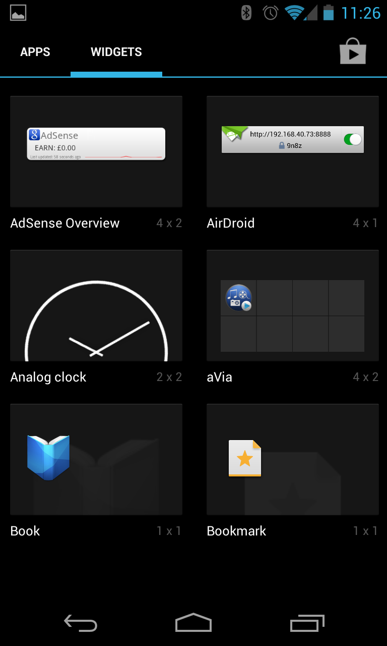 Using Play Books's Widget as a shortcut for your favourite book