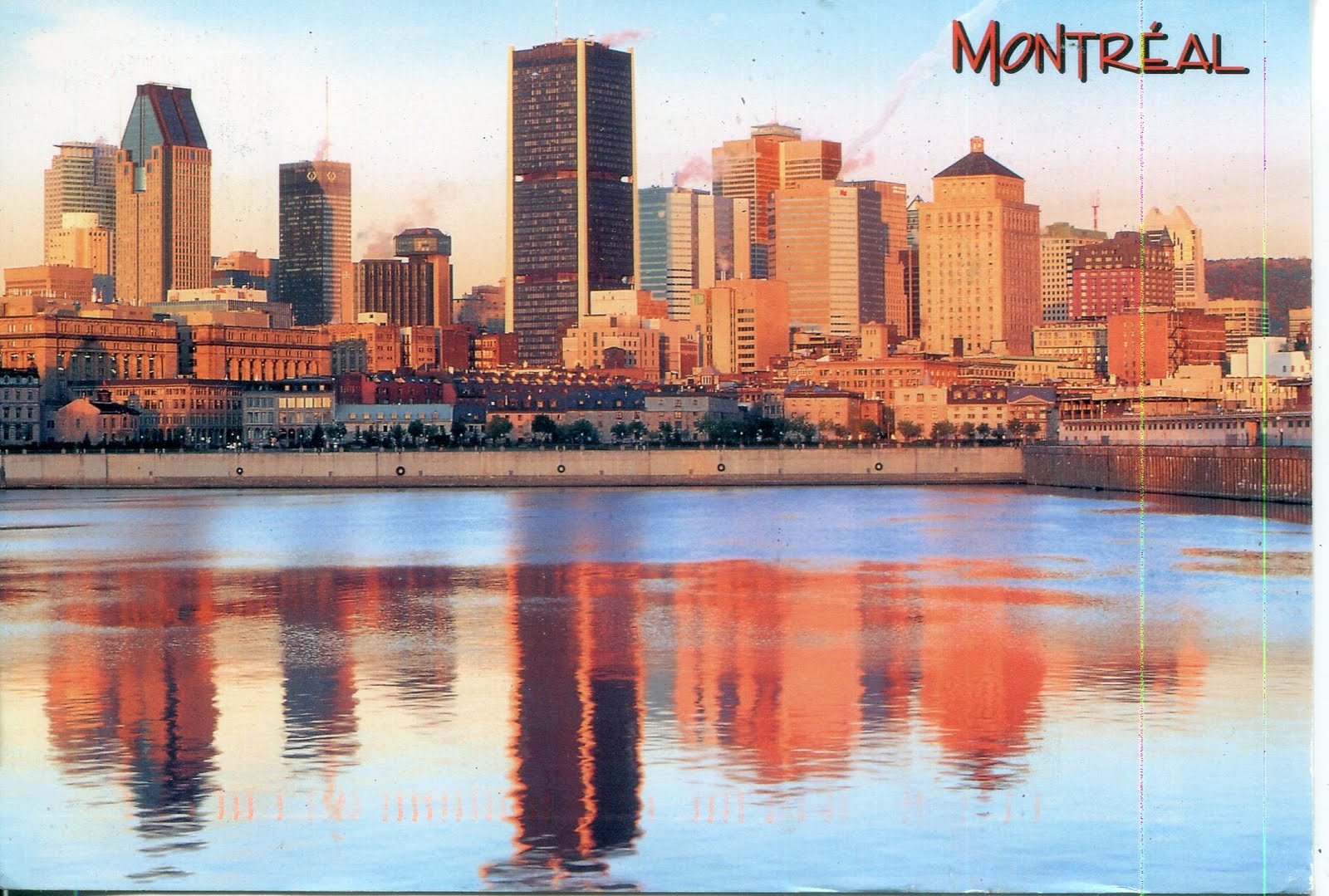 collect ROC Canada Postcard Montreal, posted from US