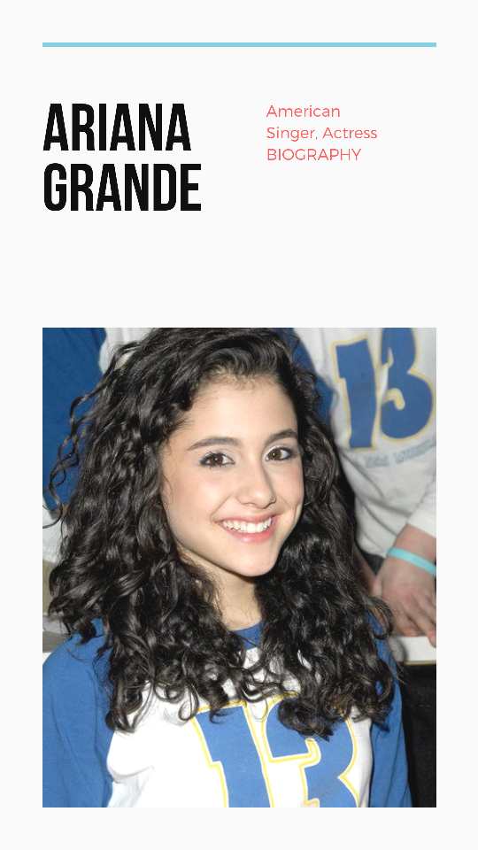 Ariana Grande is an American pop singer and actress who is well known