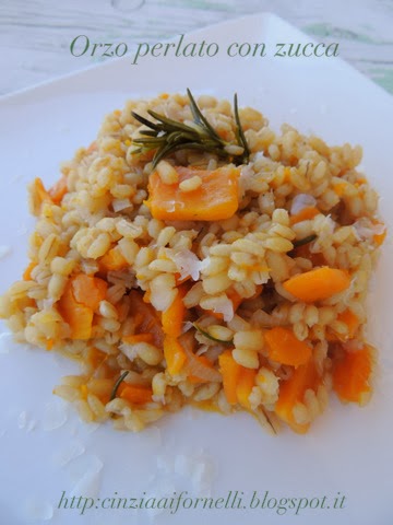 orzo perlato con zucca  