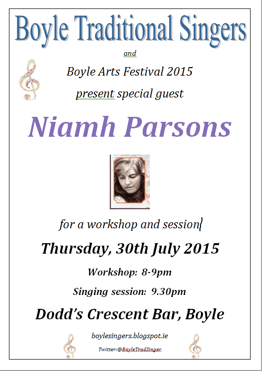 Niamh Parsons 2015 July 30 Poster