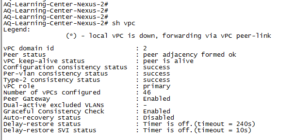 cisco nexus Configure IP of Source and Destination Keepalive