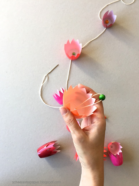 Schaeresteipapier Eine Girlande Zum Fruhlingsanfang