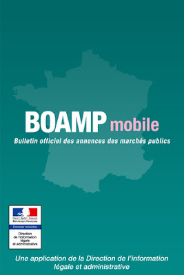 écran accueil BOAMP mobile