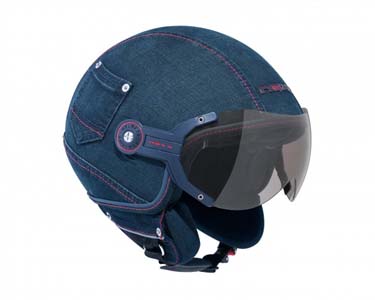 Como tunear un casco con tela vaquera
