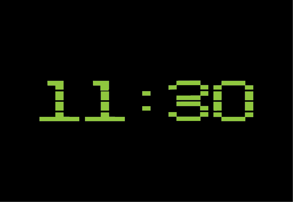 Studio Practice DIGITAL CLOCK ANIMATION (USING YOUTUBE TYPEFACE)