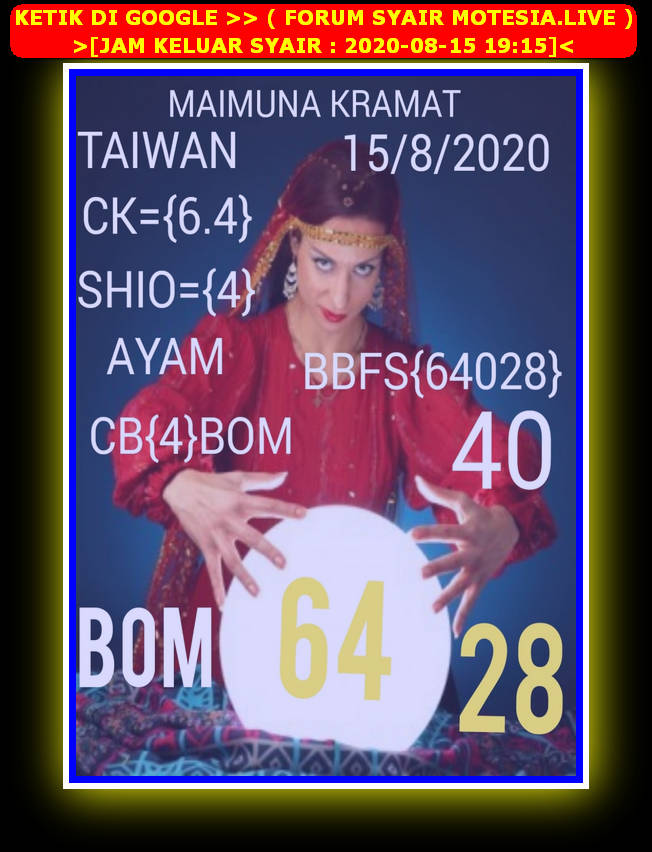 Syair Hk Sabtu 15 Agustus 2020 Royal Syair