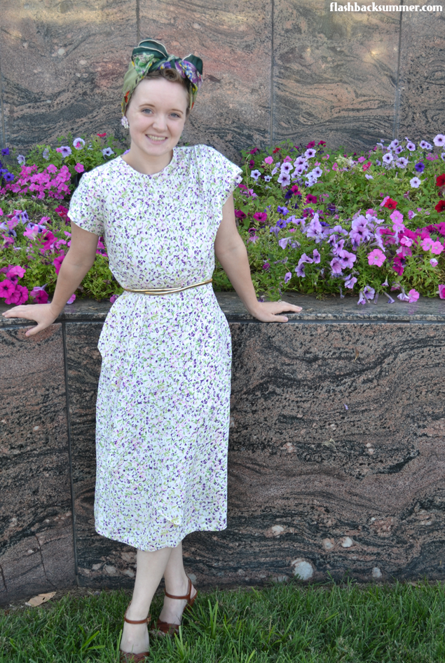 Flashback Summer: Rescued Rayon - restored 1940s dress