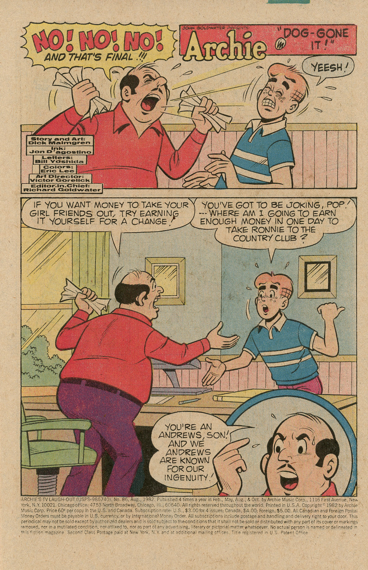 Read online Archie's TV Laugh-Out comic -  Issue #86 - 3