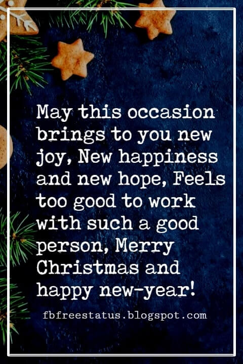 Christmas Messages for Coworkers