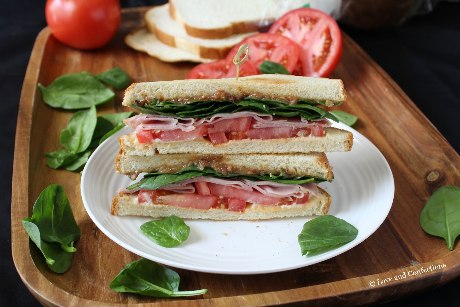 Love and Confections: Bacon Jam &amp; Ham BLT #SandwichWithTheBest