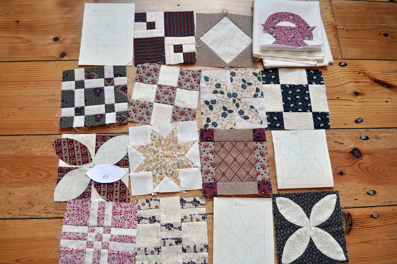 Playing in the Attic Dear Jane Quilt