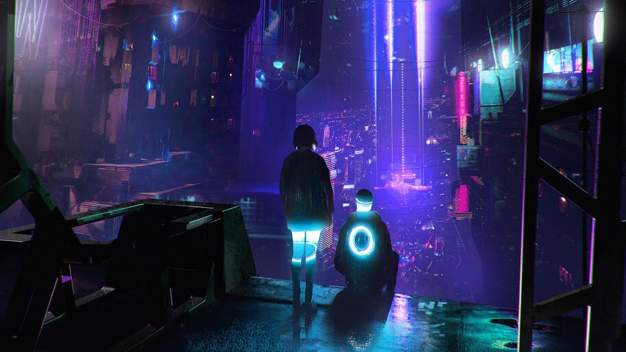 Cyberpunk, City, Night, Sci-Fi, 4K, #4.1058