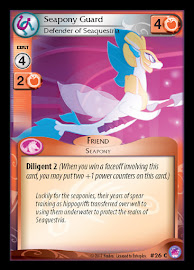 My Little Pony Seapony Guard, Defender of Seaquestria Seaquestria and Beyond CCG Card