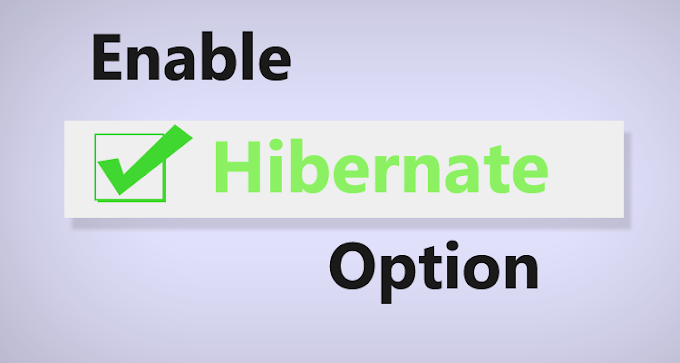 How to enable hibernate option in windows 8 step by step (with Images)